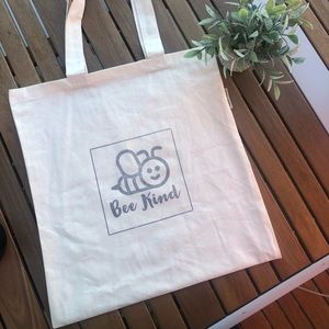 Bee Kind Organic Cotton Tote Bag